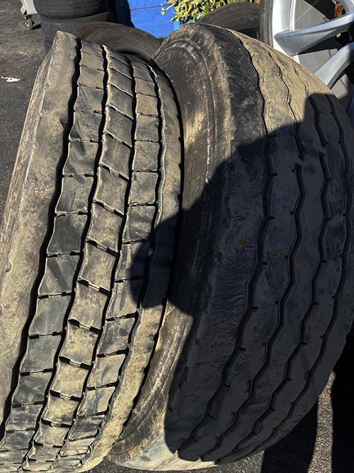 Used truck tires in good shape